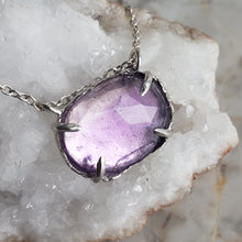 Load image into Gallery viewer, Amethyst Necklace in Sterling Silver
