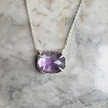 Load image into Gallery viewer, Amethyst Necklace in Sterling Silver
