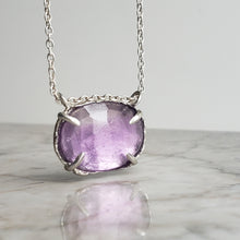 Load image into Gallery viewer, Amethyst Necklace in Sterling Silver
