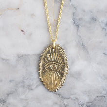 Load image into Gallery viewer, Sacred Eye Amulet, Bronze, Eye of Providence
