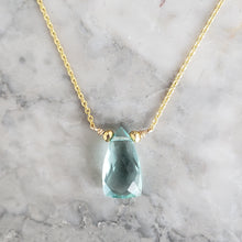 Load image into Gallery viewer, Blue Quartz Necklaces, 18&quot; chain
