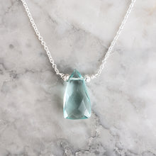 Load image into Gallery viewer, Blue Quartz Necklaces, 18&quot; chain
