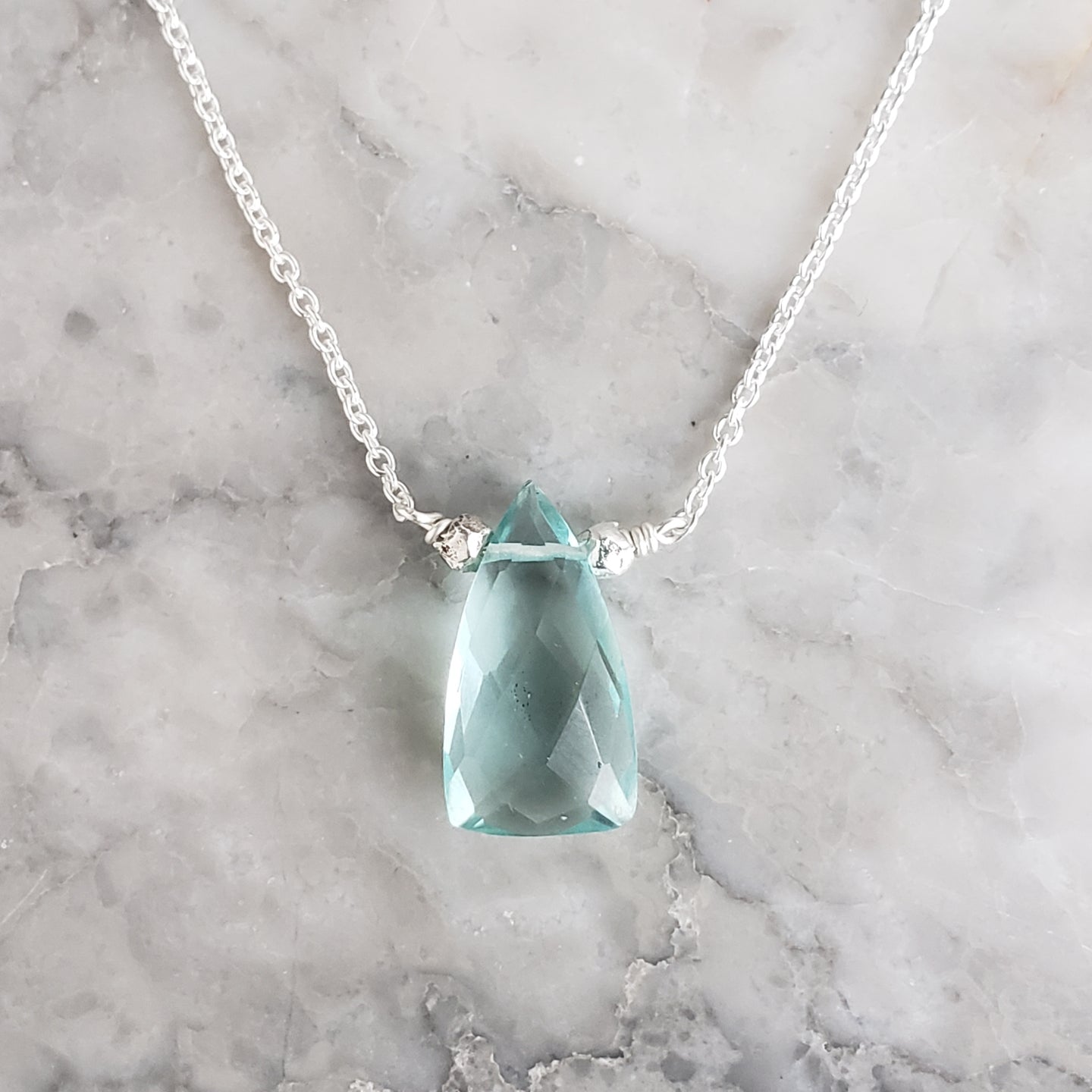 Blue Quartz Necklaces, 18