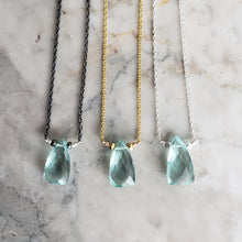 Load image into Gallery viewer, Blue Quartz Necklaces, 18&quot; chain
