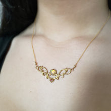 Load image into Gallery viewer, Galadriel Necklace in Opal and Sapphire
