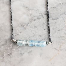 Load image into Gallery viewer, Aquamarine and Coral Necklaces, 18&quot; chain
