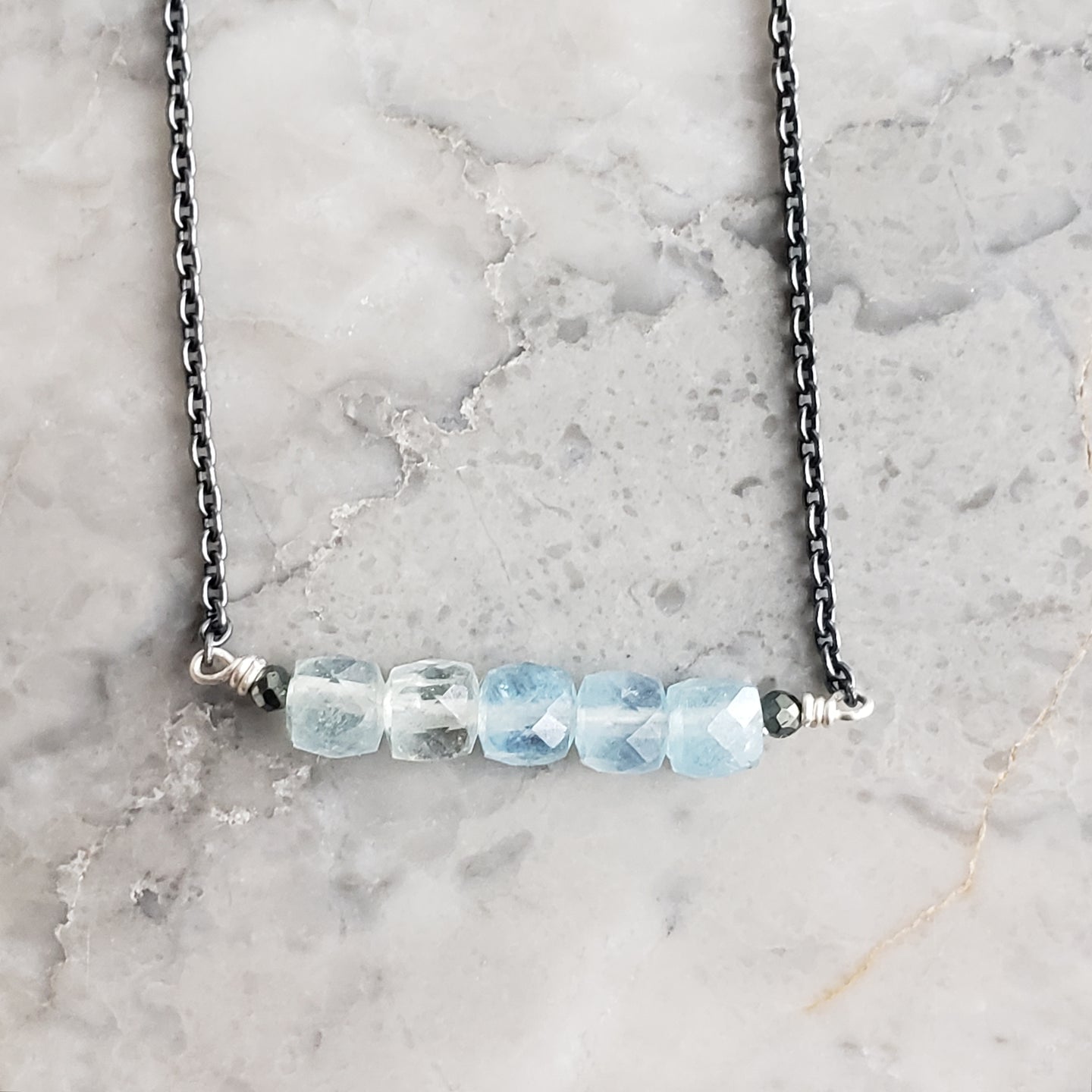 Aquamarine and Coral Necklaces, 18