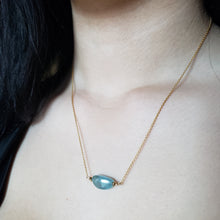 Load image into Gallery viewer, Aquamarine and Coral Necklaces, 18&quot; chain
