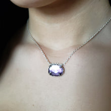 Load image into Gallery viewer, Amethyst Necklace in Sterling Silver
