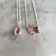 Load image into Gallery viewer, Pink Tourmaline Necklace in Sterling Silver
