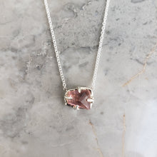 Load image into Gallery viewer, Pink Tourmaline Necklace in Sterling Silver
