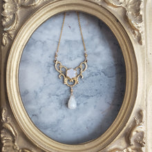 Load image into Gallery viewer, Moonchild Necklace in white Chalcedony
