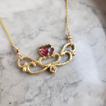 Load image into Gallery viewer, Arwen Necklace in Garnet and Yellow Sapphire
