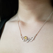 Load image into Gallery viewer, Feylana Necklace in Citrine and Orange Sapphire
