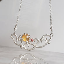 Load image into Gallery viewer, Feylana Necklace in Citrine and Orange Sapphire
