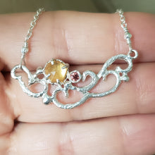 Load image into Gallery viewer, Feylana Necklace in Citrine and Orange Sapphire
