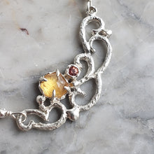 Load image into Gallery viewer, Feylana Necklace in Citrine and Orange Sapphire
