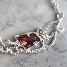 Load image into Gallery viewer, Lorielyn Necklace in Garnet and Yellow Sapphire
