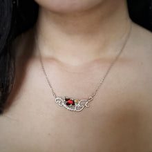 Load image into Gallery viewer, Lorielyn Necklace in Garnet and Yellow Sapphire
