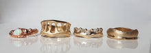 Load image into Gallery viewer, The Batlló Crown Ring, Rough Diamonds, 10k Yellow Gold
