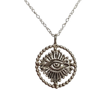 Load image into Gallery viewer, Sacred Eye Halo Amulet in Sterling Silver
