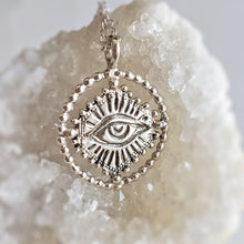 Load image into Gallery viewer, Sacred Eye Halo Amulet in Sterling Silver
