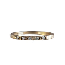 Load image into Gallery viewer, Diamond Band, 14k Yellow Gold, Size 6
