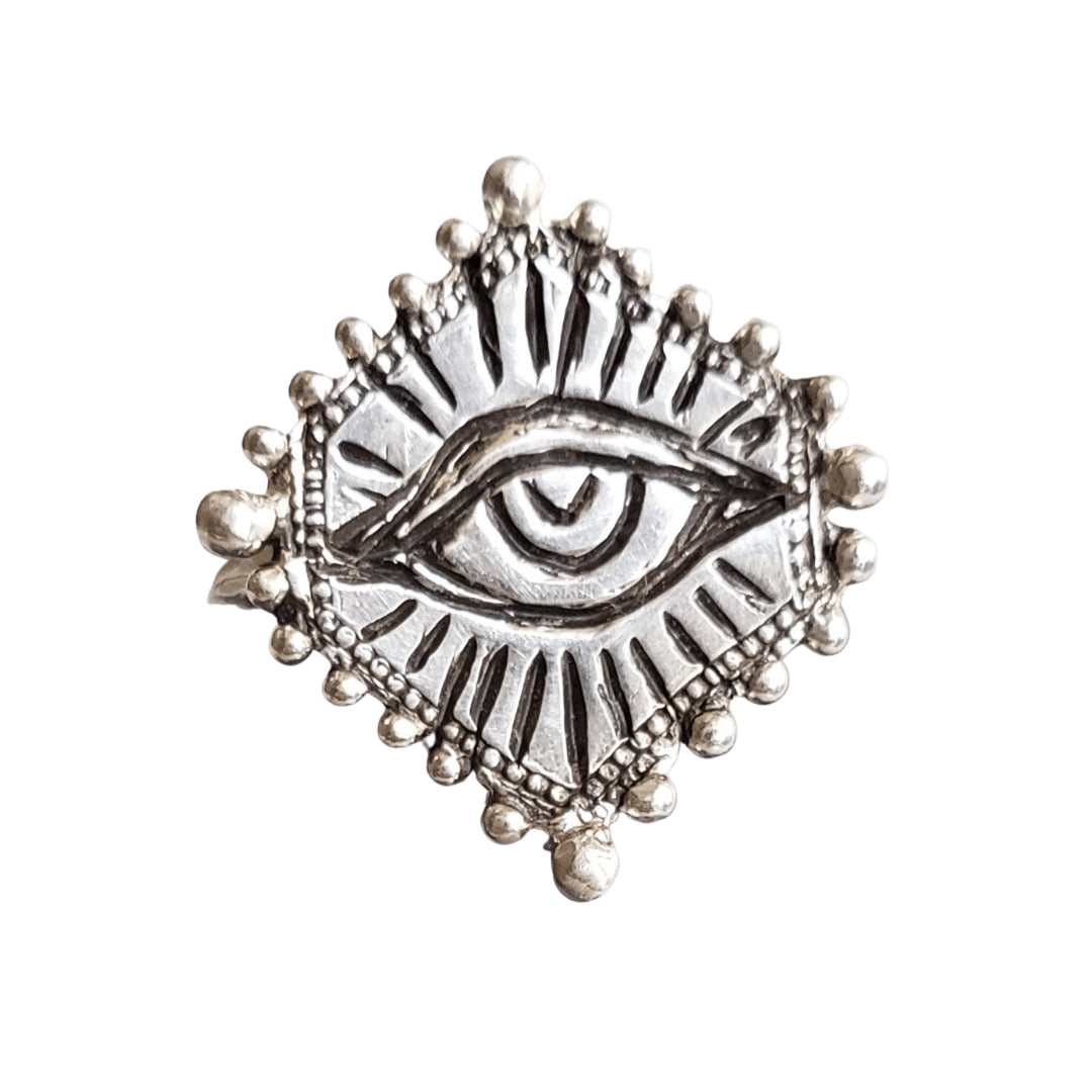 Sacred Eye Ring, Sterling Silver